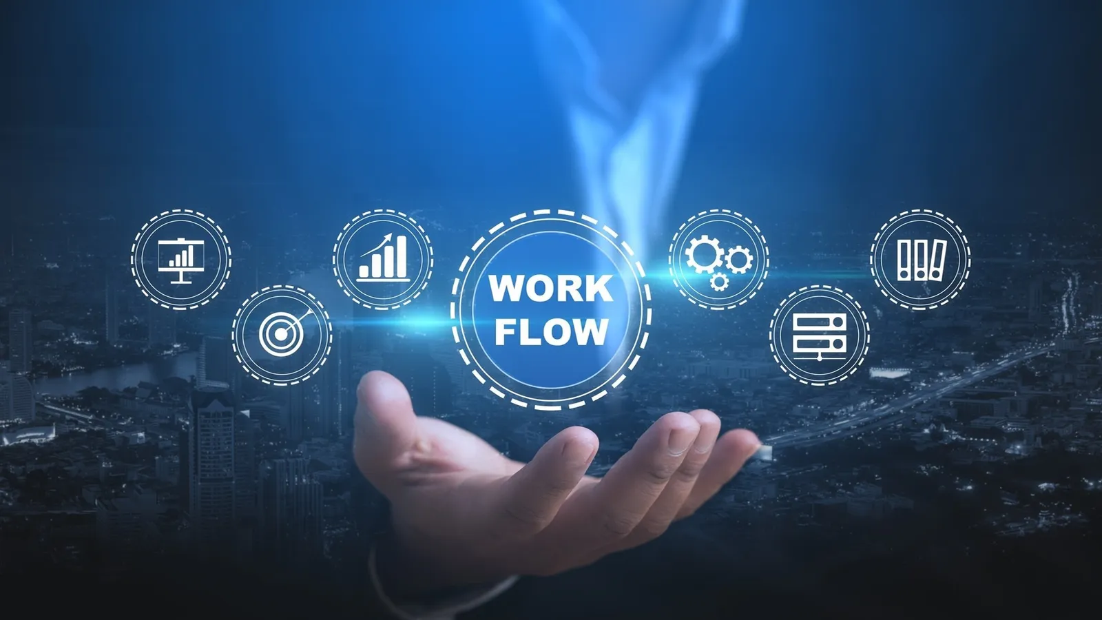 Business tools connected into one automated workflow across CRM, email and databases